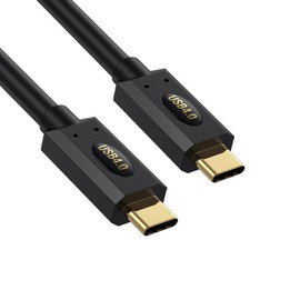 MOTONG Coiled 240W USB 4 Cable, Spring 40Gbps 8K@60Hz PD USB Type C to USB C Male to Male with 90 Degreen Cable Cord Comptible with Thunderbolt 3 Computer Type-C Laptop Pad Hub (M to M, 1M)