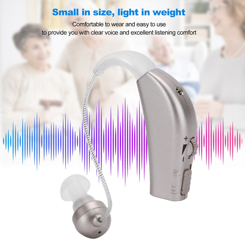 Rechargable Hearing Aid Ear Sound Amplifier Assist ABS with Charging