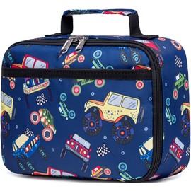 Kids Lunch Box Boys Insulated Lunch Cooler Bag Reusable Lunch Tote Kit for School Travel
