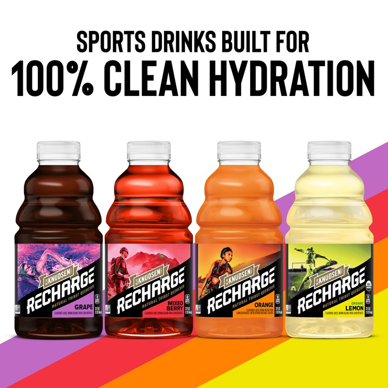 R.W. Knudsen Recharge Organic Lemon Flavored Juice Sports Beverage with
