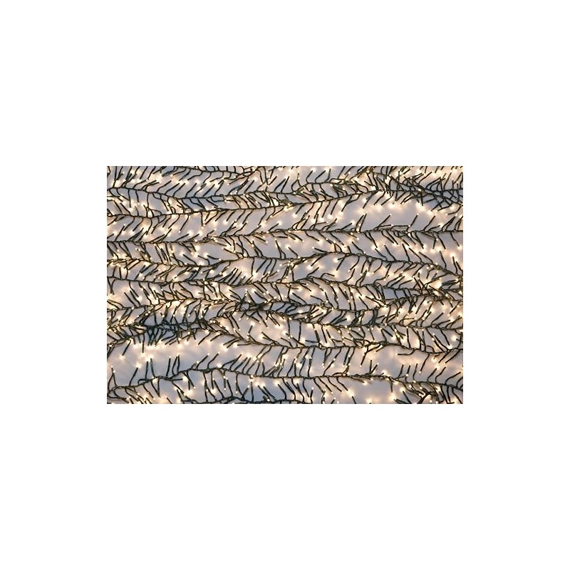 49.5' Connectable Cluster Light Garland with 1,500 Warm White LED