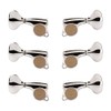 Gotoh Midsize 510 3+3 Guitar Tuners with Metal Knobs, Chrome