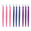 Lmyzcbzl Cuticle Pusher, 9 Pcs Plastic Handle Nail Cuticle Pusher,