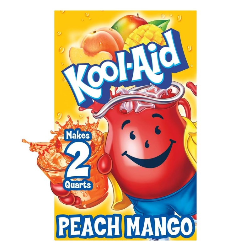 Kool Aid Powdered Packets Peach Mango, 45 Envelope CT.