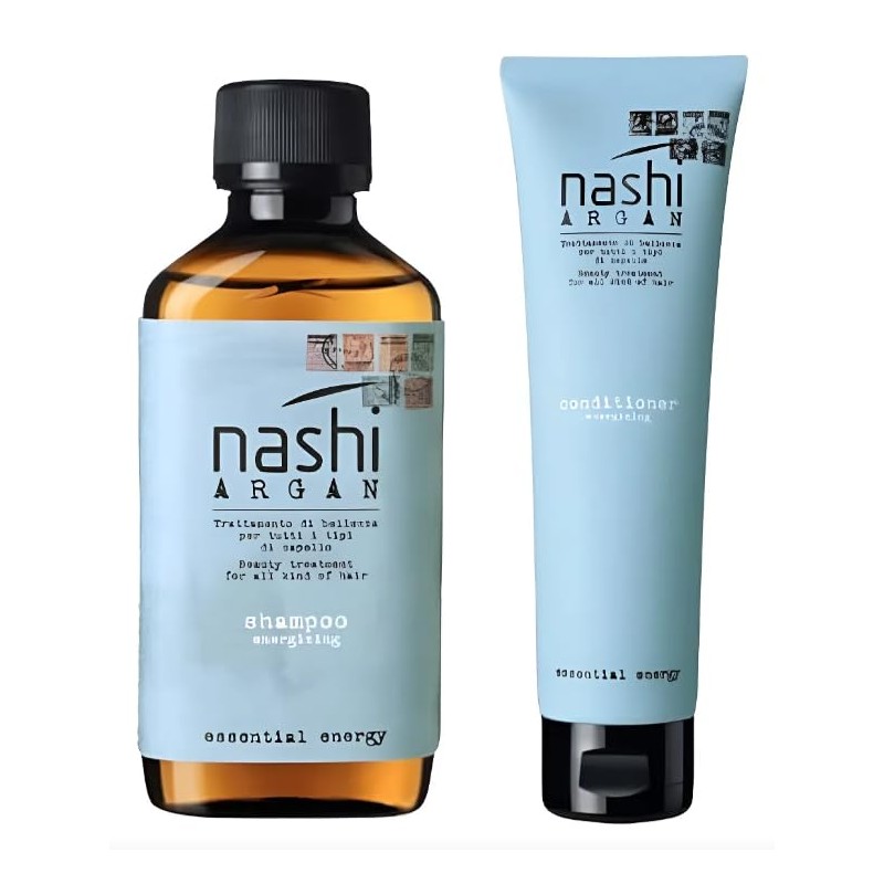 Nashi Argan Duo Shampoo y Acondicionador Energizante para Control de