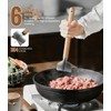 Stainless Steel Meat Chopper, 6 Curve Blades Meat Masher, 11