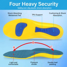 2 Pairs of Insoles, Comfysole Bunion Insoles, Orthopaedic Insoles for Arch Support for Men and Women (39-40)