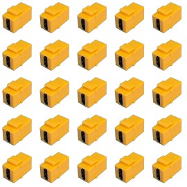 RiteAV HD Yellow Keystone Adapter Coupler F/F [25 Pack]