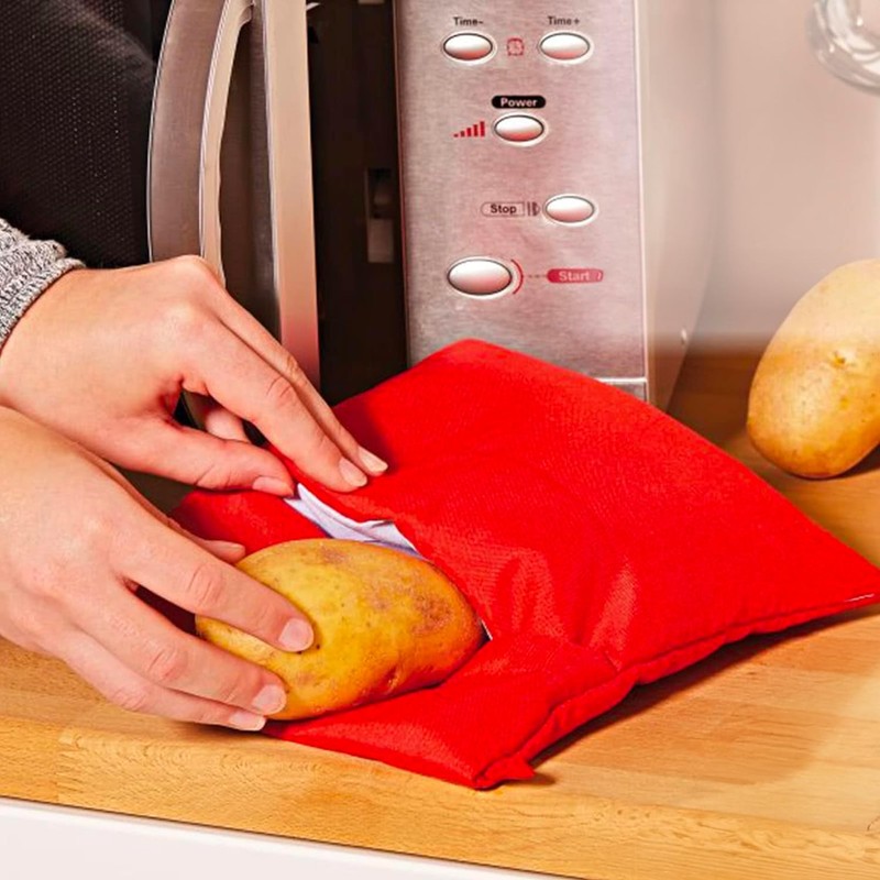 SET da 2 Sacchetti per Cottura di Patate in Microonde