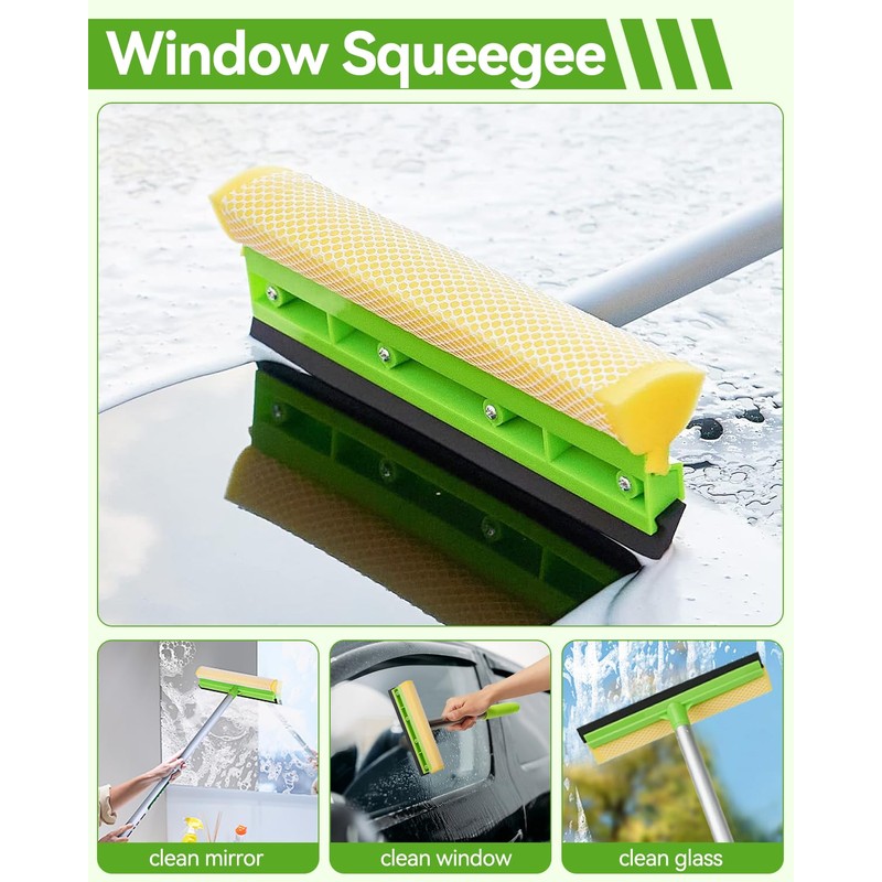 @UTOS 8Pcs Car Wash Kit, 62’’ Car Wash Brush with
