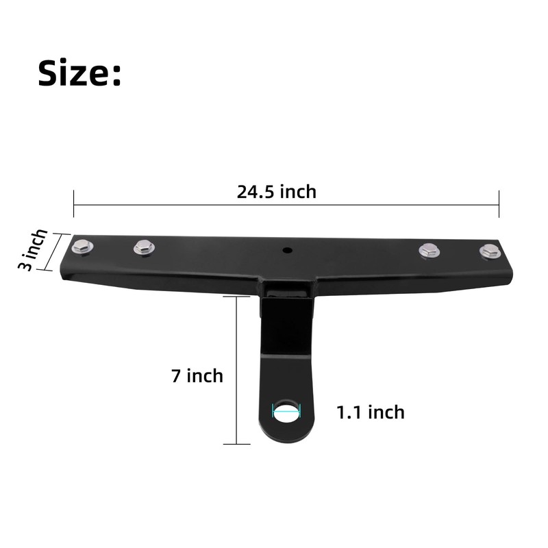 Roykaw Heavy Duty Golf Cart Trailer Hitch - Compatible with
