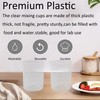 PDETVEO 4PCS Plastic Graduated Beaker Set, 1Cup/50ml, 1 Cup/100ml, 1Cup/200ml,