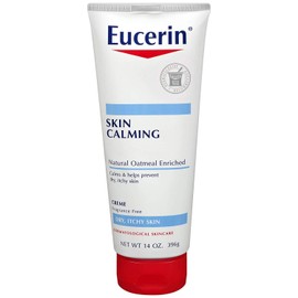 Eucerin Skin Calming Natural Oatmeal Enriched Creme 14 oz (Pack of 2)