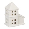 Relaxdays Ceramic Tea Light House, Light House for 1 Tea