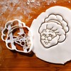 BAKERLOGY Mrs Claus Cookie Cutter - Detailed Biscuit Cutter Design