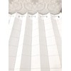 Flame-retardant Accordion Curtain, Solid, White, Room Divider, Noren, Long Partition,