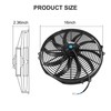 JDMSPEED New Universal Slim 16" Inch 12V Pull 1500 CFM