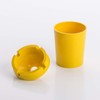 LST 5x Ashtray Storm Ashtray Smokeless Drink Holder Yellow Plastic