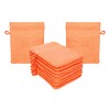10 Piece Set Wash Mitts Premium, Colour: orange, Size: 16