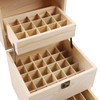 Gdrasuya10 Essential Oil Storage Box Organizer, 3 Layers Durable Wood