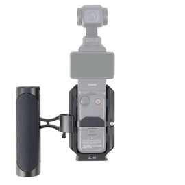 FOTGA Cage & NATO Clamp Side Grip for DJI Osmo Pocket 3 Camera Accessories Mounting Aluminium Alloy Protective Frame with Handle & 1/4"-20 Screw & Arca Base Tripod Adapter