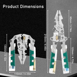 2025 New Tuvilo Electrical Pliers,20-in-1 Multi-Tool with Folding Stylus, Screwdriver & Wire Stripper, Heavy-Duty Electrician Pliers for DIY, Home & Professional Repairs