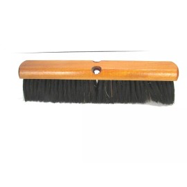 Magnolia NOS! MAGNOLIA 16" FLOOR BRUSH BROWN POLY & BLACK PLASTIC 3" BRISTLES