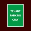 Tenant Parking only Plastic Sign with 4 Pre-Drilled Holes (P12)