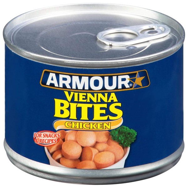 Armour Star Vienna Sausage Bites, Chicken Flavor, Canned Sausage, 10 OZ (Pack of 12)