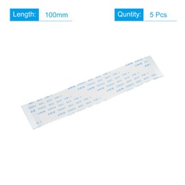 sourcing map Flat Cable 20 Pins 1.0 mm 100 mm for 3D Printer Camera Connection A Type Pack of 5
