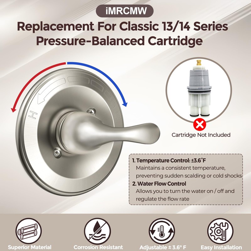 iMRCMW Replacement for Classic 13/14 Series T13020 Single-Function Trim Kit,