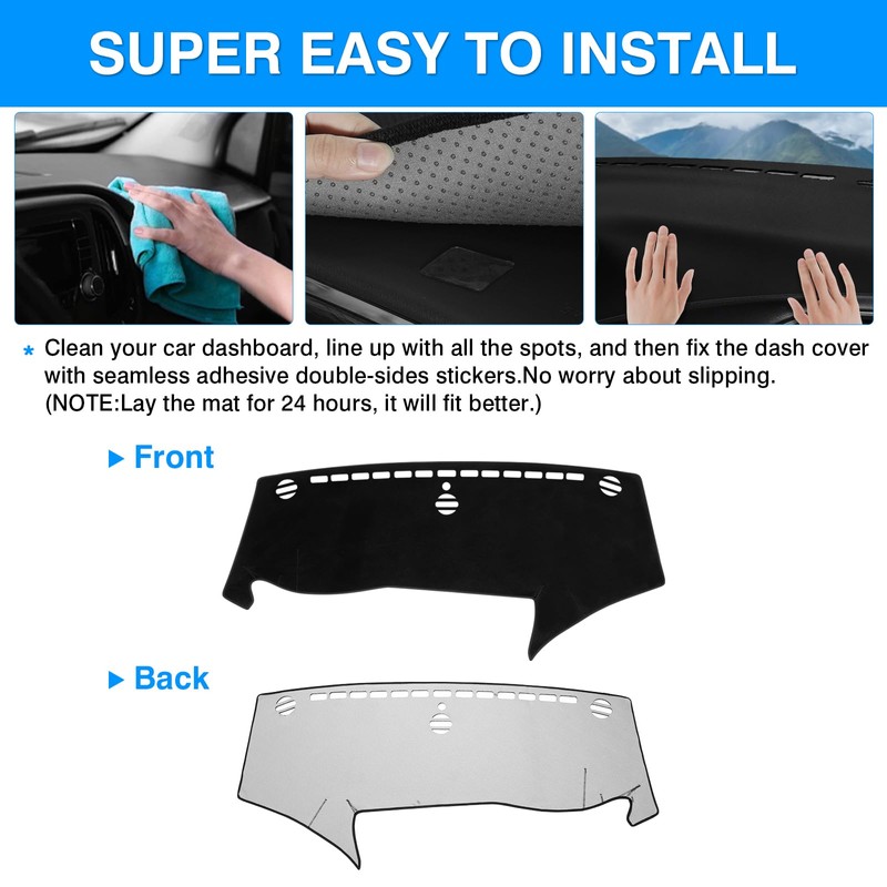 Autorder Dashboard Cover Mat for 2017-2020 2021 2022 Chrsyler Pacifica