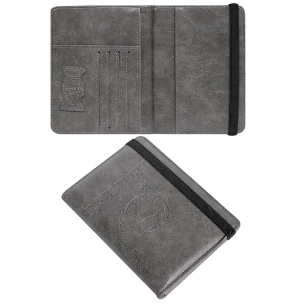 Kakulan Passport Holder Cover Wallet – RFID Blocking Leather Passport