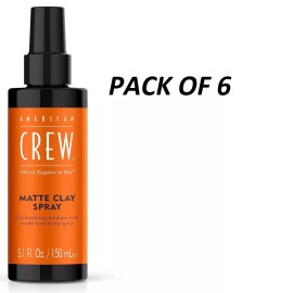 American Crew Matte Clay Spray 5.1 oz  - PACK OF 6