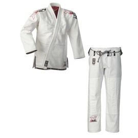 Ju-Sports BJJ Suit Extreme White 2.0 I Solid Brazilian Jujutsu Suit Made of Highly Tear-Resistant Fabric I BJJ Gi Men I Multiple Stitched I 100% Cotton, White