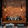 AnvFlik Retro Industrial Wall Sconce, 2Pack Antique Brass Vintage Plug