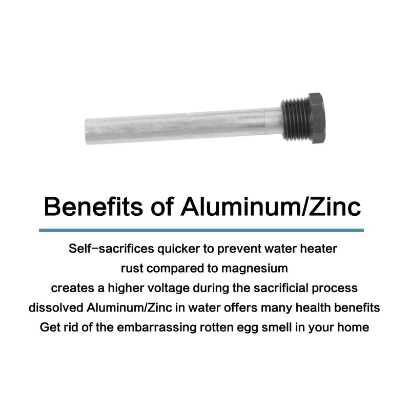 RV Water Heater Aluminum/Zinc Anode Rod for Atwood Heaters, Eau