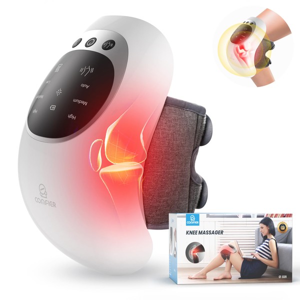 COMFIER Cordless Knee Massager with Heat and Vibration