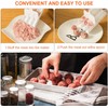 White Creative Kitchen Triple Meatball Maker, Meat Ball Scoop with