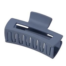 Hair Claw Clips, Square Frosting Matte Barrettes, Hair Accessories for Thick Thin Short Hair, Navy Blue