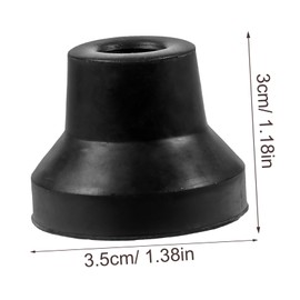 Ipetboom 4Pcs Heavy Duty Rubber Cane Tips Non Slip Crutch End Mats Skid Feet Covers for Standard and Folding Canes Provides Stability Wet and Uneven Surfaces