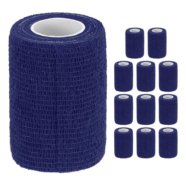 WorkBless 12-Pack 3" x 15ft Stretchable Wrap - Elastic Sports