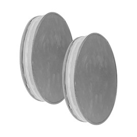 HVAC OV 2pack Galvanized Metal Duct End Cap - 8 Inch Fit - Available in Different Sizes to Suit Your Needs