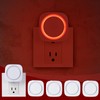 Fusunloh Red Night Lights Plug in to Wall,4 Packs Dimmable