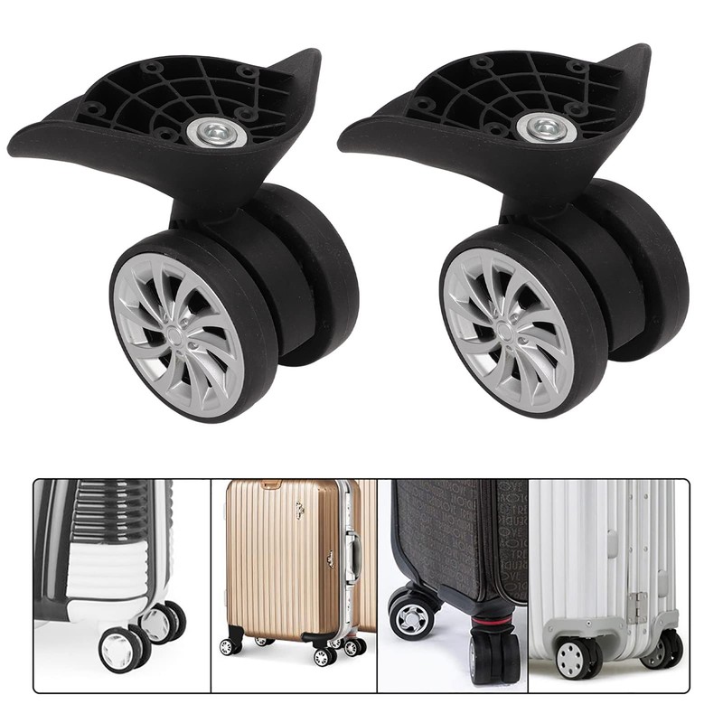 One Pair Suitcase Casters, Premium Nylon Luggage Wheels, with Multiple
