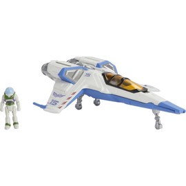 Buzz Lightyear HHJ95 Superspeed Series XL-15 Spaceship with Buzz Lightyear Figure, 15 cm Long Vehicle and 3 cm Figure, Toy for Children from 4 Years