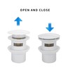 Brass Tub Plug, Pop Up Drain Fits Most Tub Kits