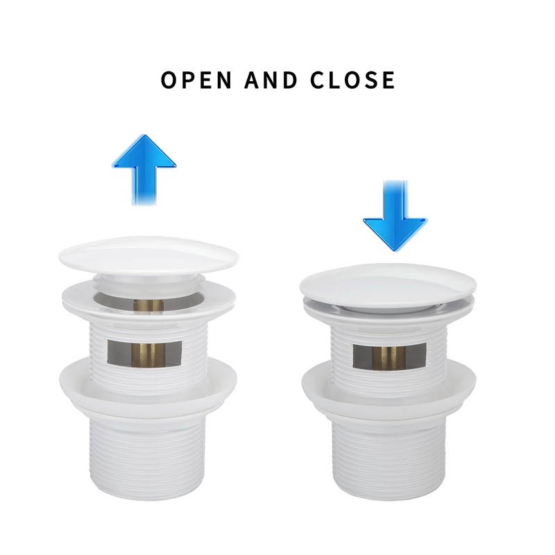 Brass Tub Plug, Pop Up Drain Fits Most Tub Kits