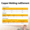10Sticks Brazing Rods, Phosphor Copper Solder Welding Rods No Need