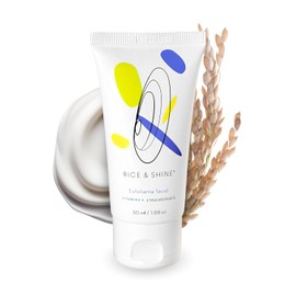 RICE & SHINE | Exfoliante Facial con Aceite de Germen de Arroz | Skin Care 100% Natural - 60% más de Vitamina E que el Aceite de Argán | Limpieza Profunda y Suavidad en la Piel
